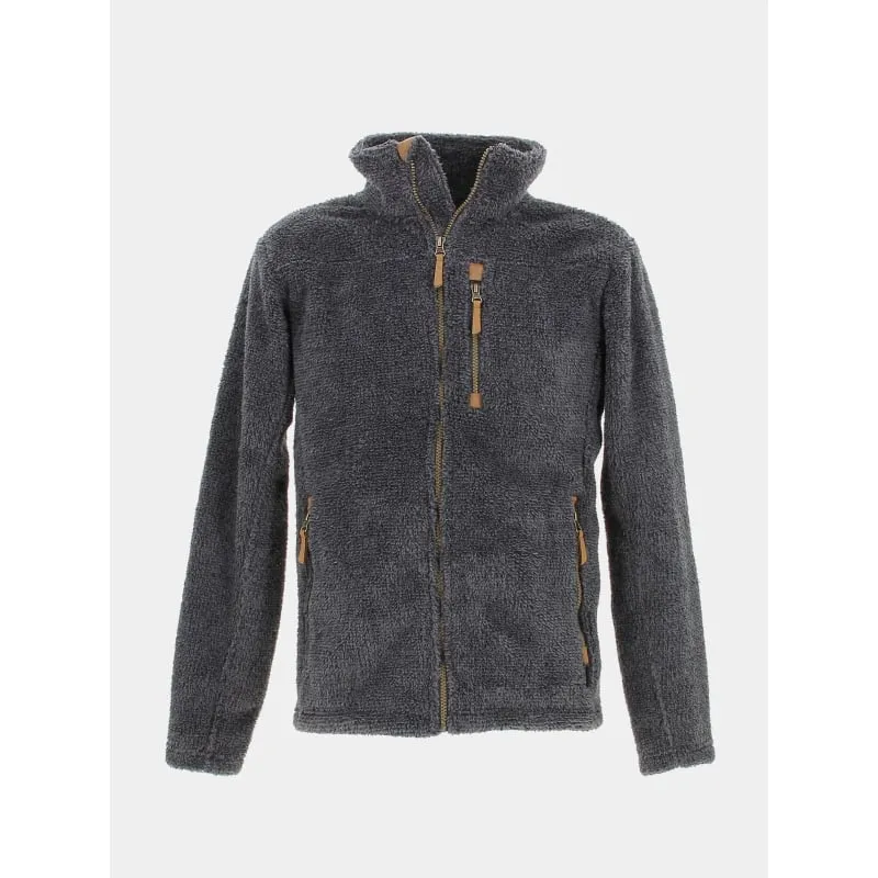 Veste sweat molleton noir homme - Serge Blanco | wimod