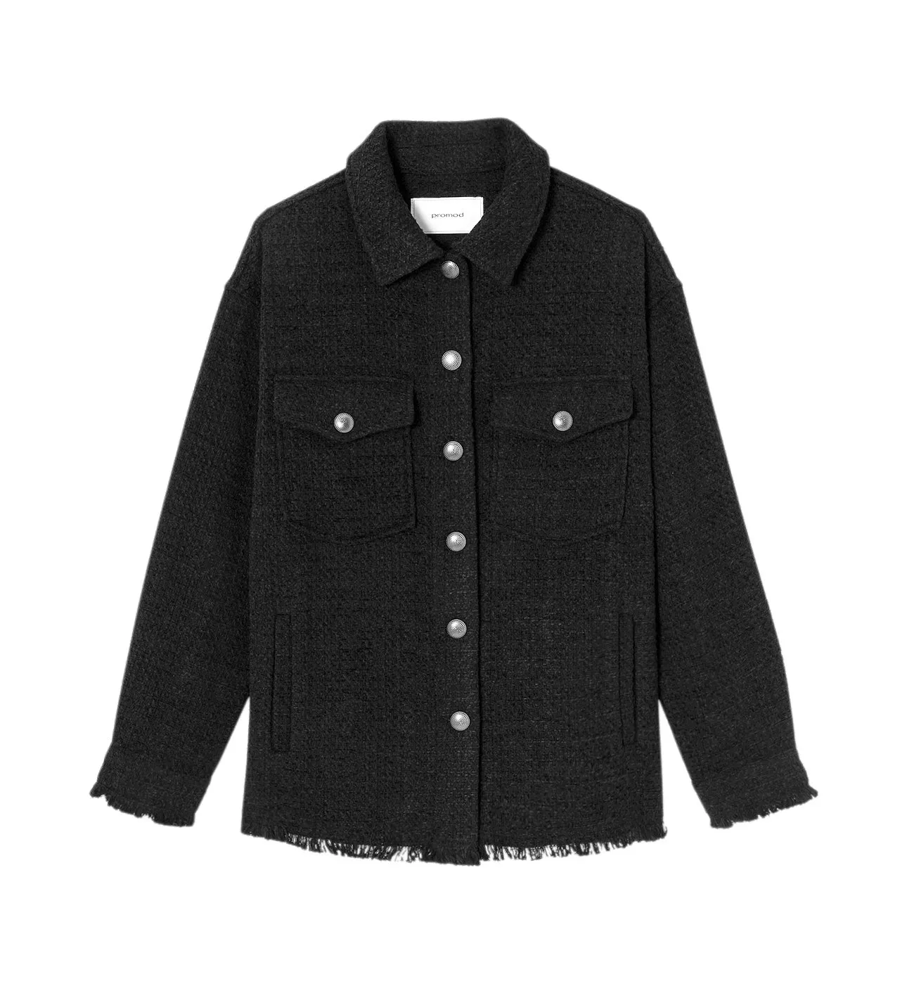 Veste tweedée Femme - Noir