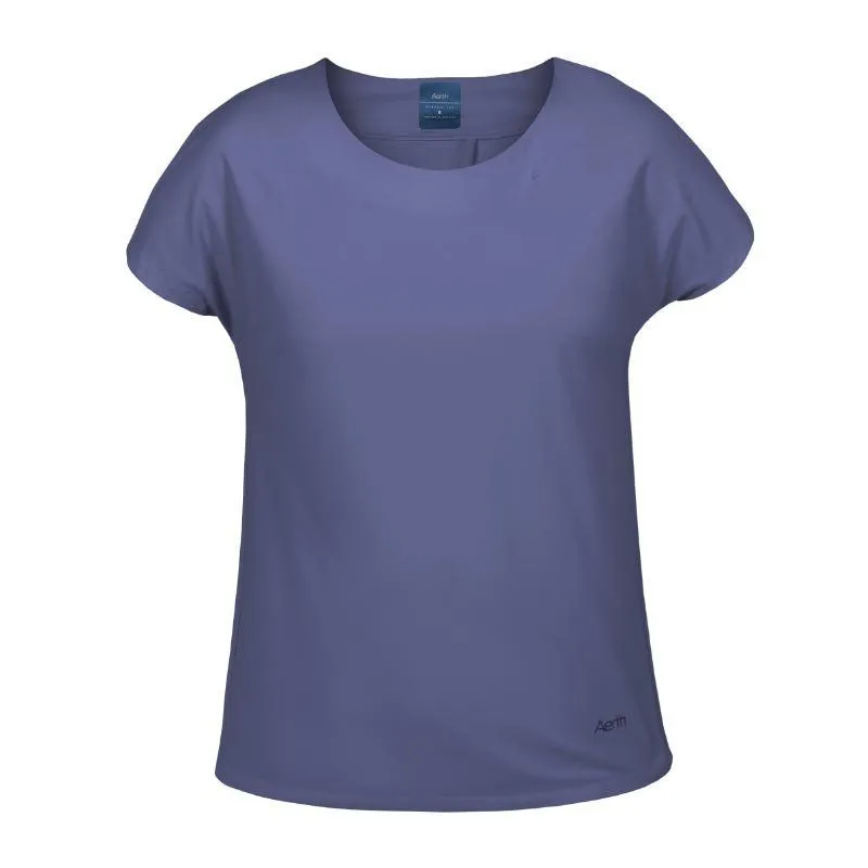 Vêtements de sport AERTH Femme | Tee-shirt de running confortable et élégant AERTH Classic Tee W Steel Blue pour femme | AEW320C