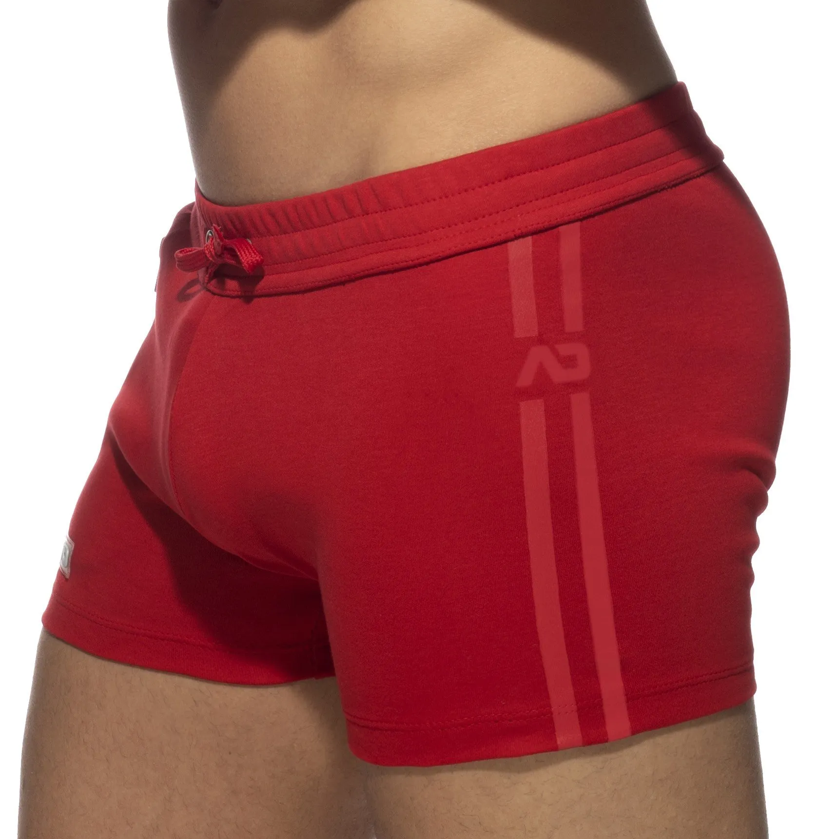 Zip pocket sports short - rouge - ADDICTED : vente short homme ADDI...