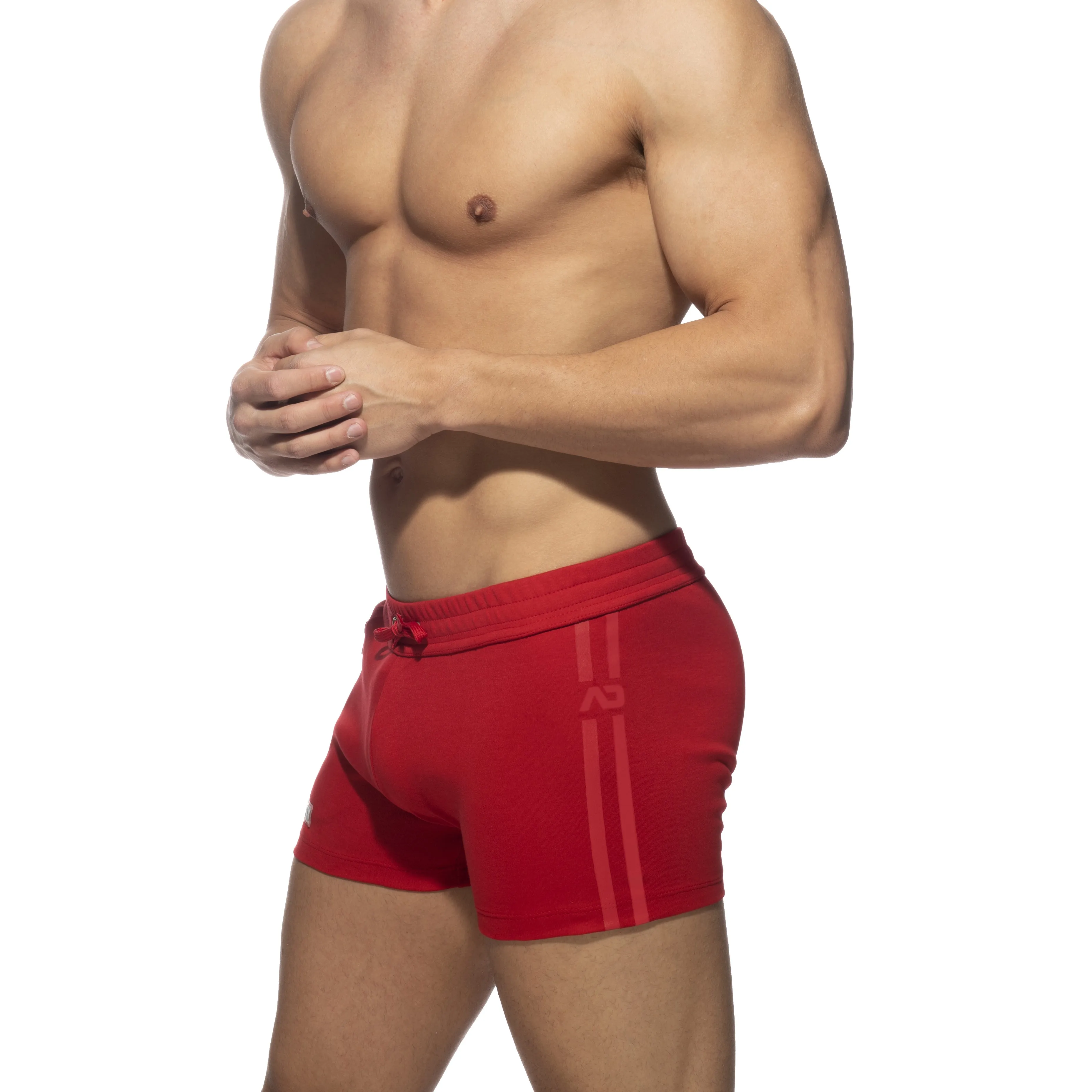 Zip pocket sports short - rouge - ADDICTED : vente short homme ADDI...